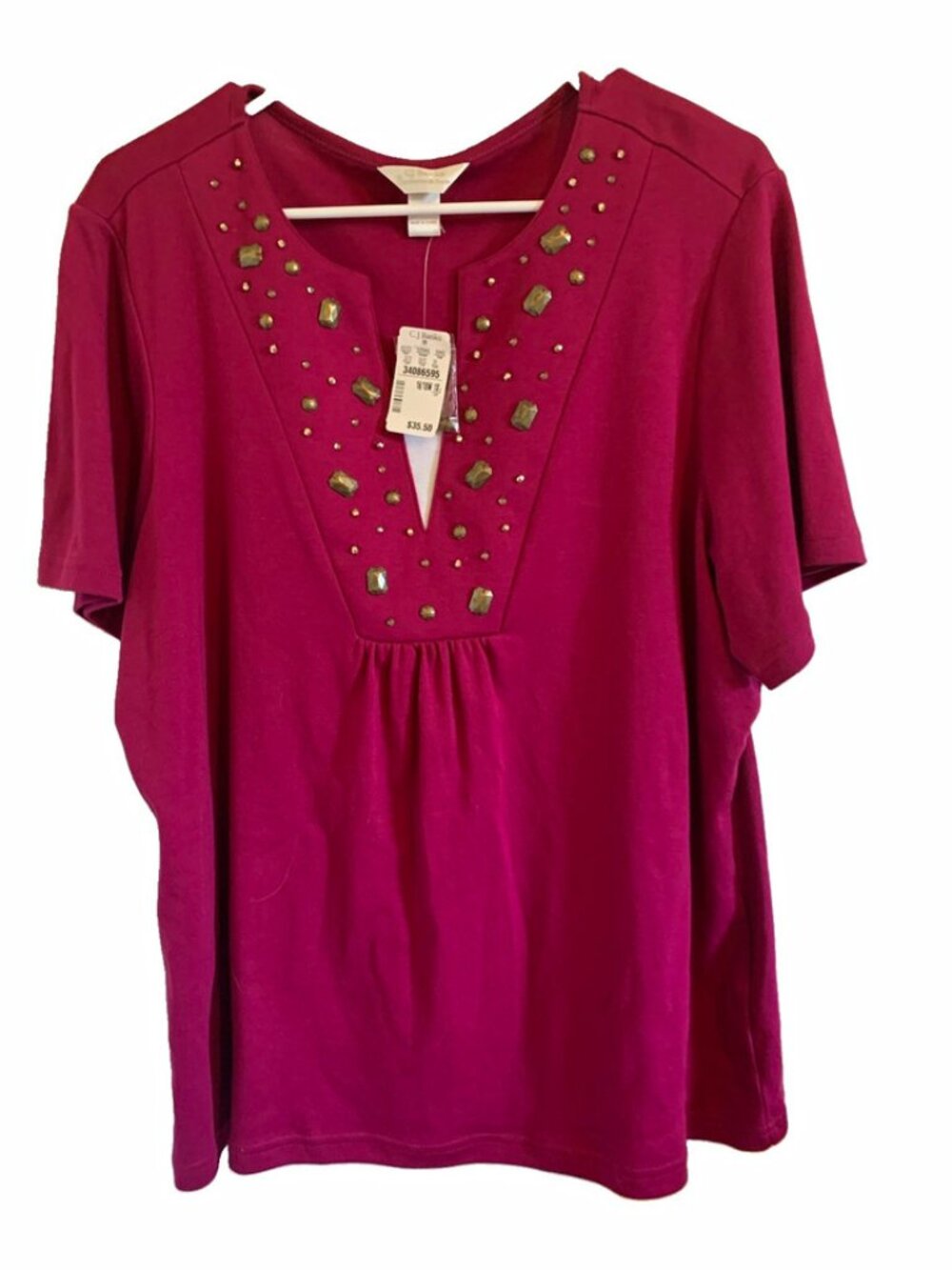 C.J. Banks women's beaded blouse